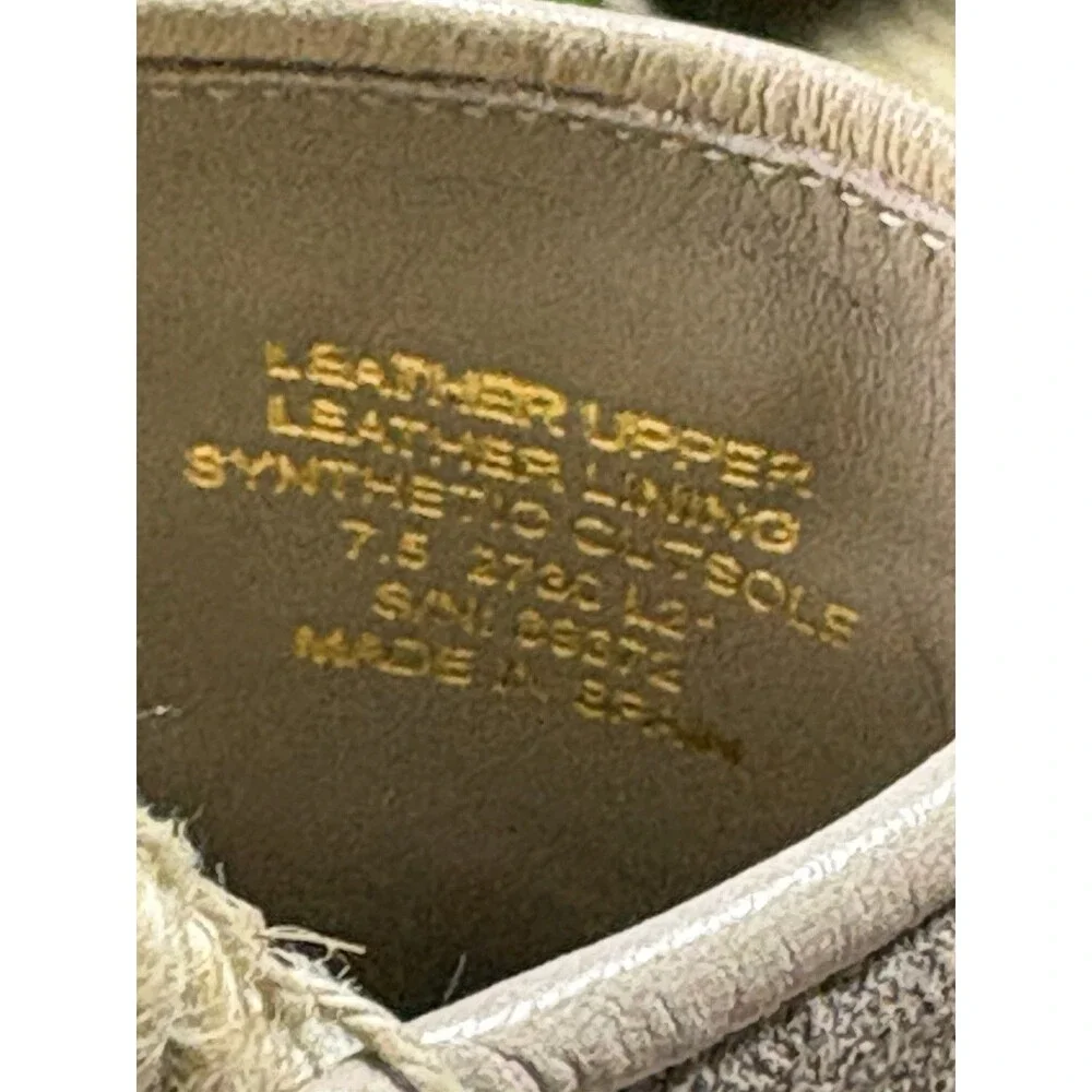 Tory Burch Eleanor Dorsay Logo Plaque Espadrilles Sz 7.5 Ankle Strap